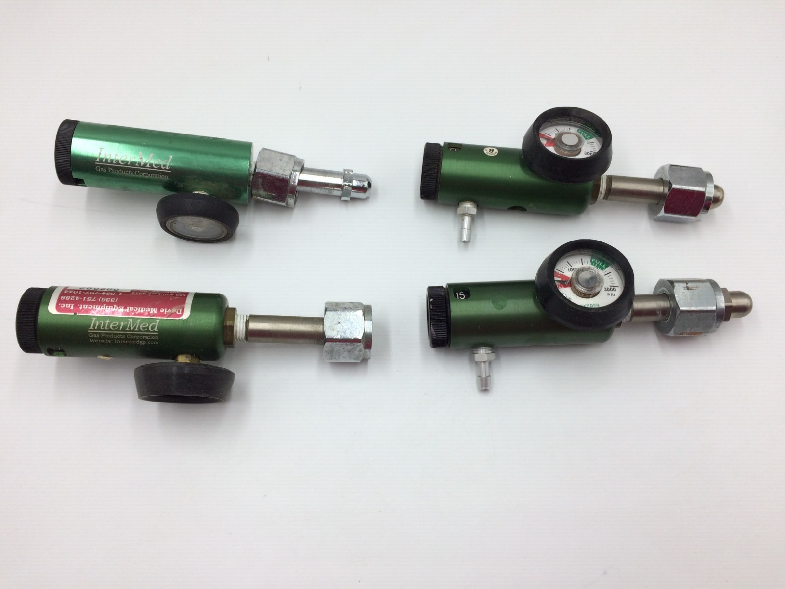 4 Intermed Oxygen Gas O2 Regulator Gauge 15B/540,Made in USA