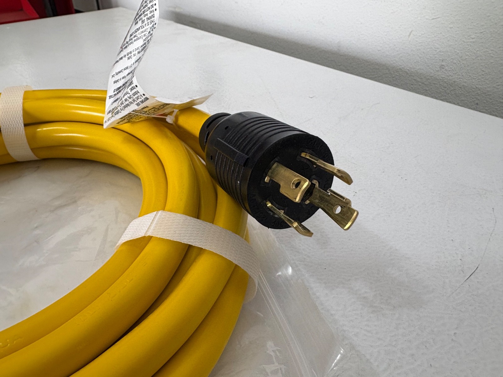 15 ft 30A 250V 10 AWG 4 prong 3 socket Power Cord Adapter welder generator