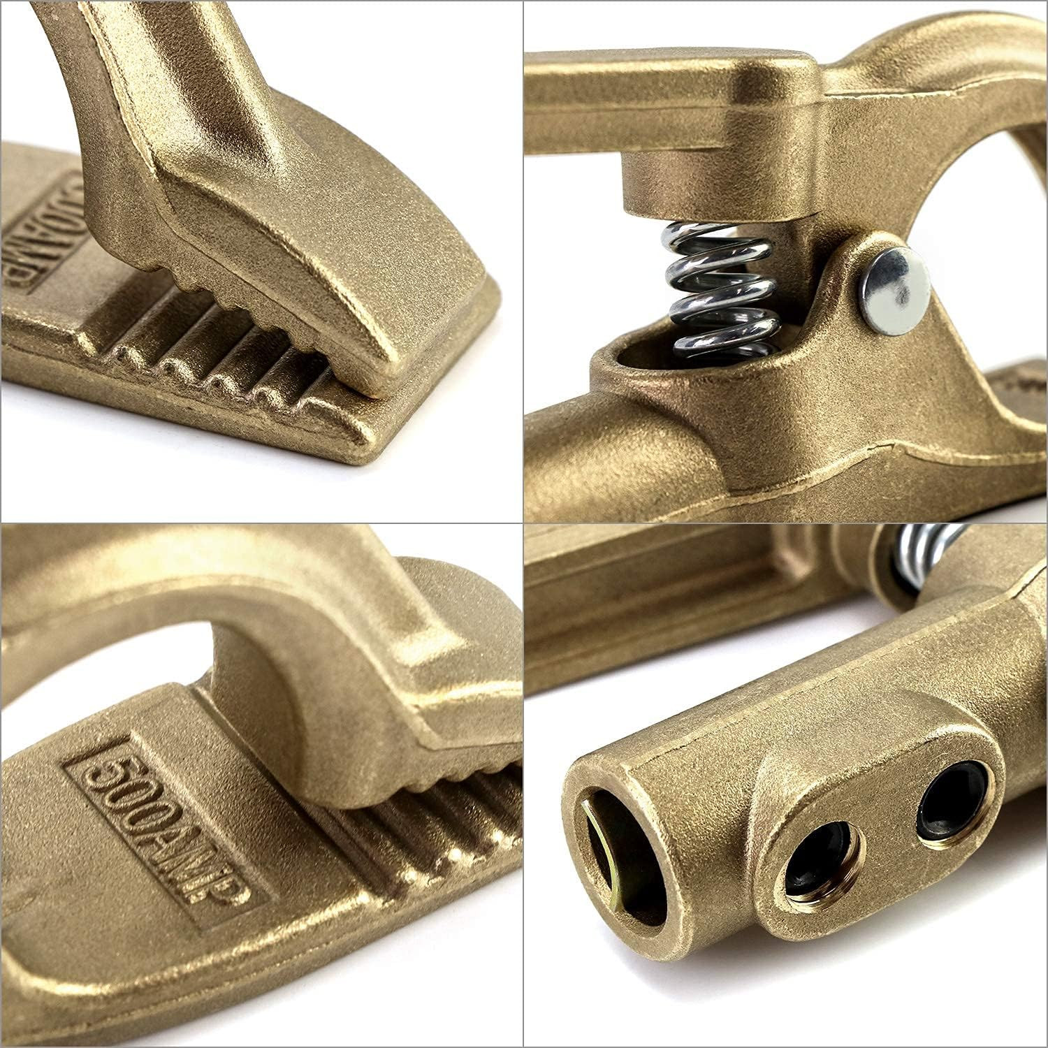 Welding Bronze Ground Clamp, 1.6 Pounds and 500A, 1 Piece