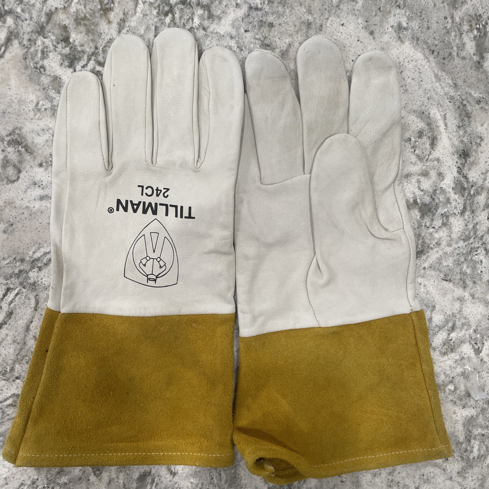 Tillman 24C Top Grain Kidskin TIG Welders Protective Welding Work Gloves 4″ Cuff