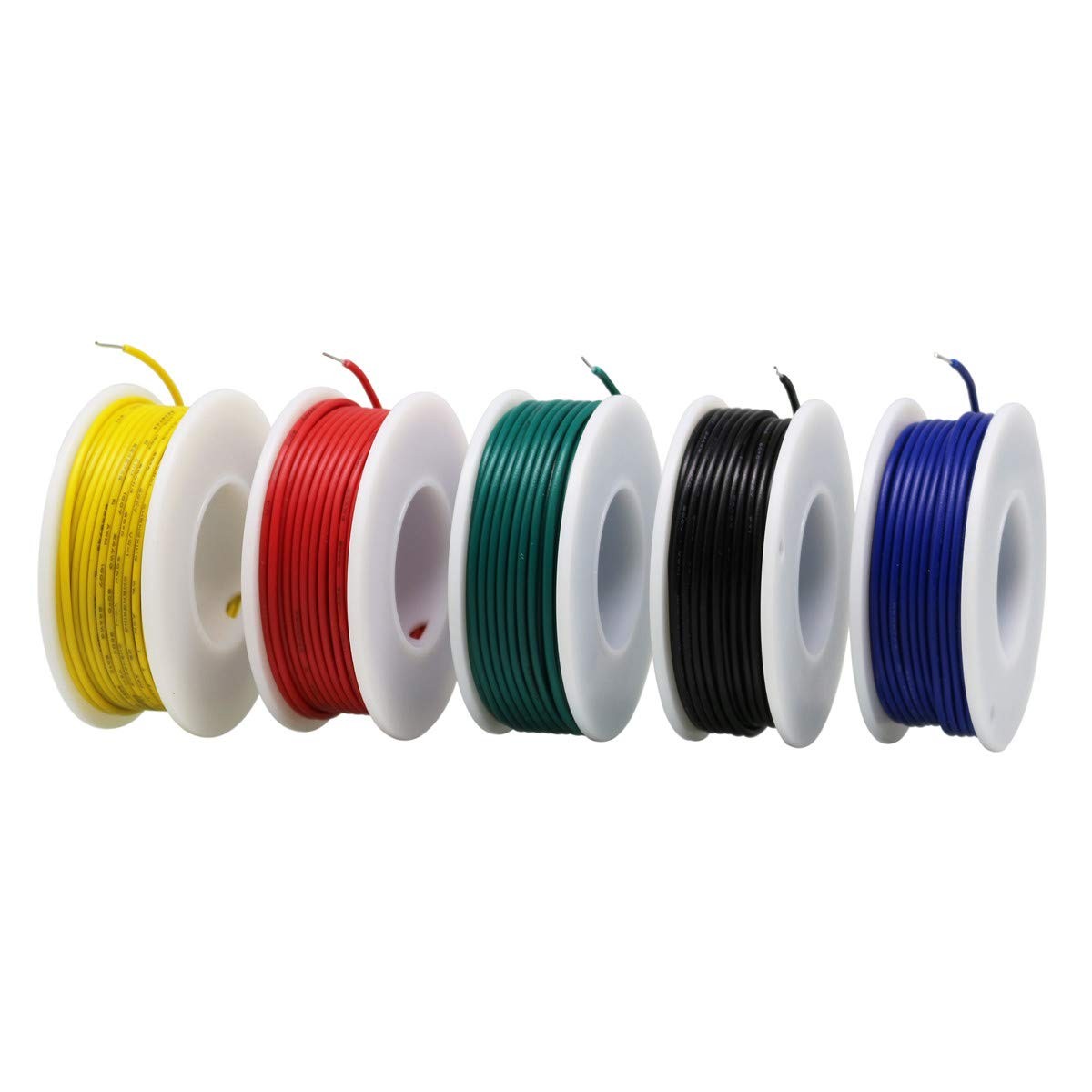 Striveday 20 AWG Gauge Hook Up Wire Kit – 5 Colors 20AWG, 1007-Solid-wire