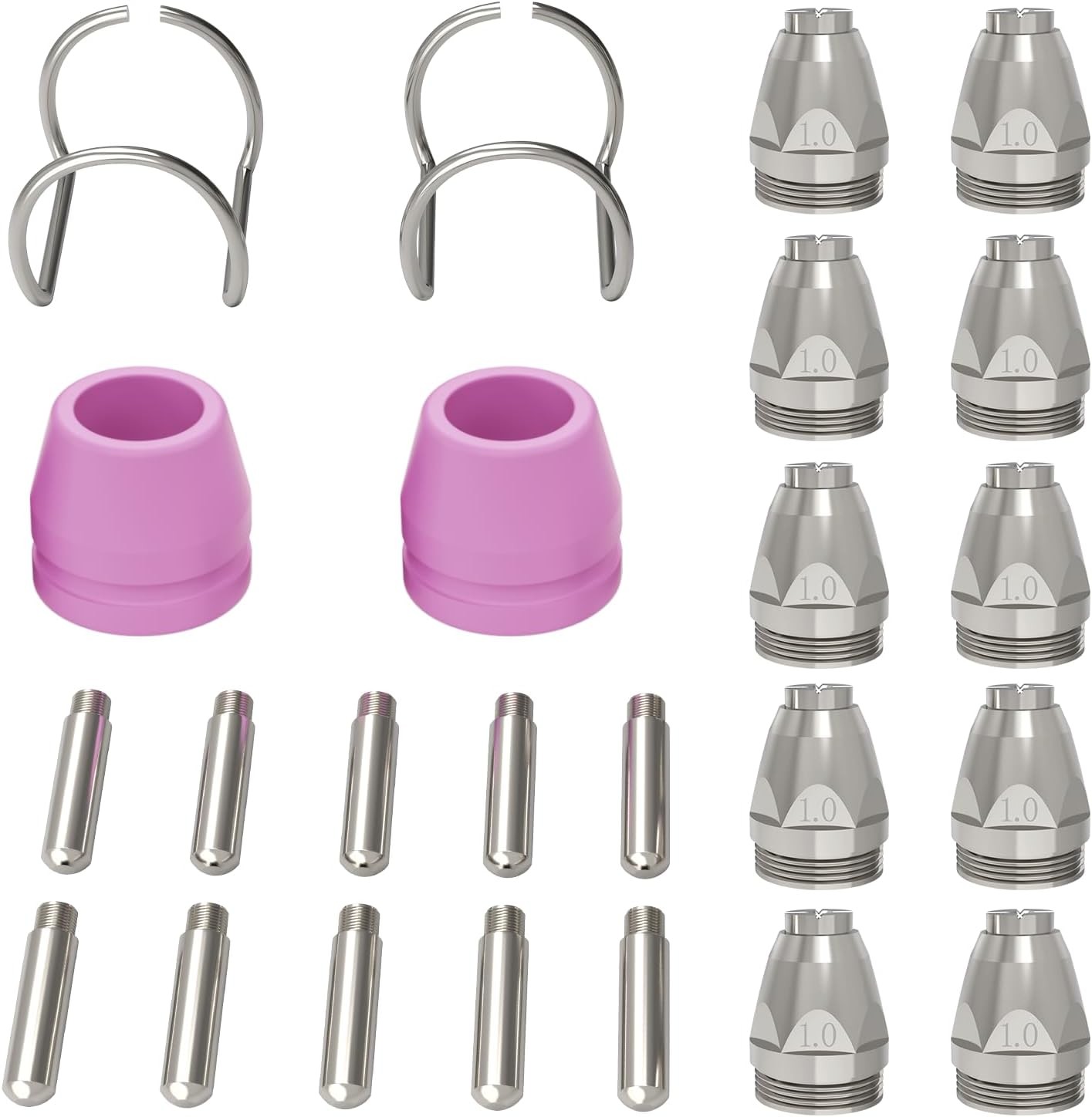 AG-60 Plasma Cutter Torch Consumables, 24 Pcs Accessories for CUT55/CUT55PRO