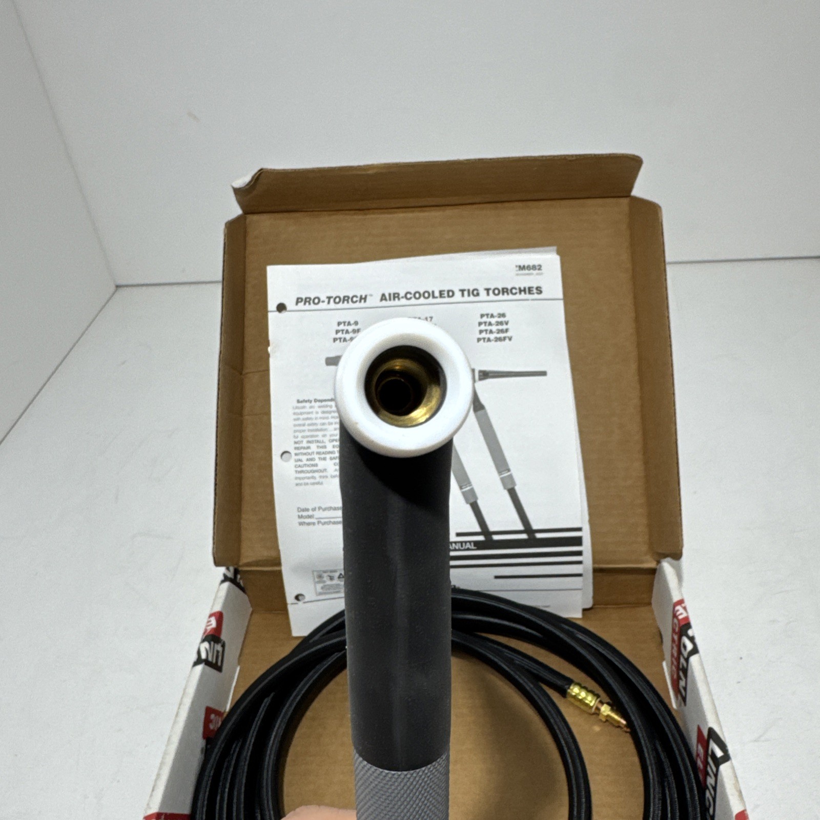 Lincoln Electric K1782-13 PTA-17FV TIG Torch Ultra Flex 12.5 ft No Ceramic Cup
