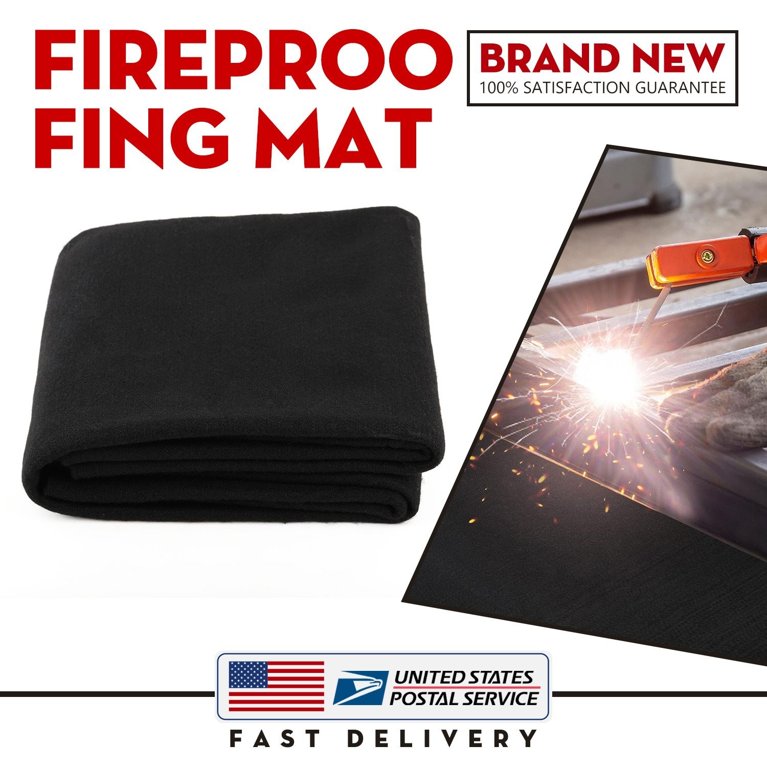 Fireproof Carpet Welding Area Fireproof Mat Protect Floor from Hot Sparks