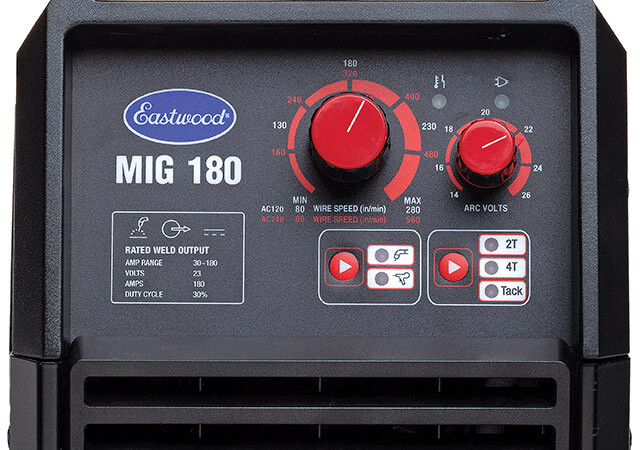 Eastwood 180 Amp MIG Welder with Spool Gun for Steel & Aluminum Auto Restoration