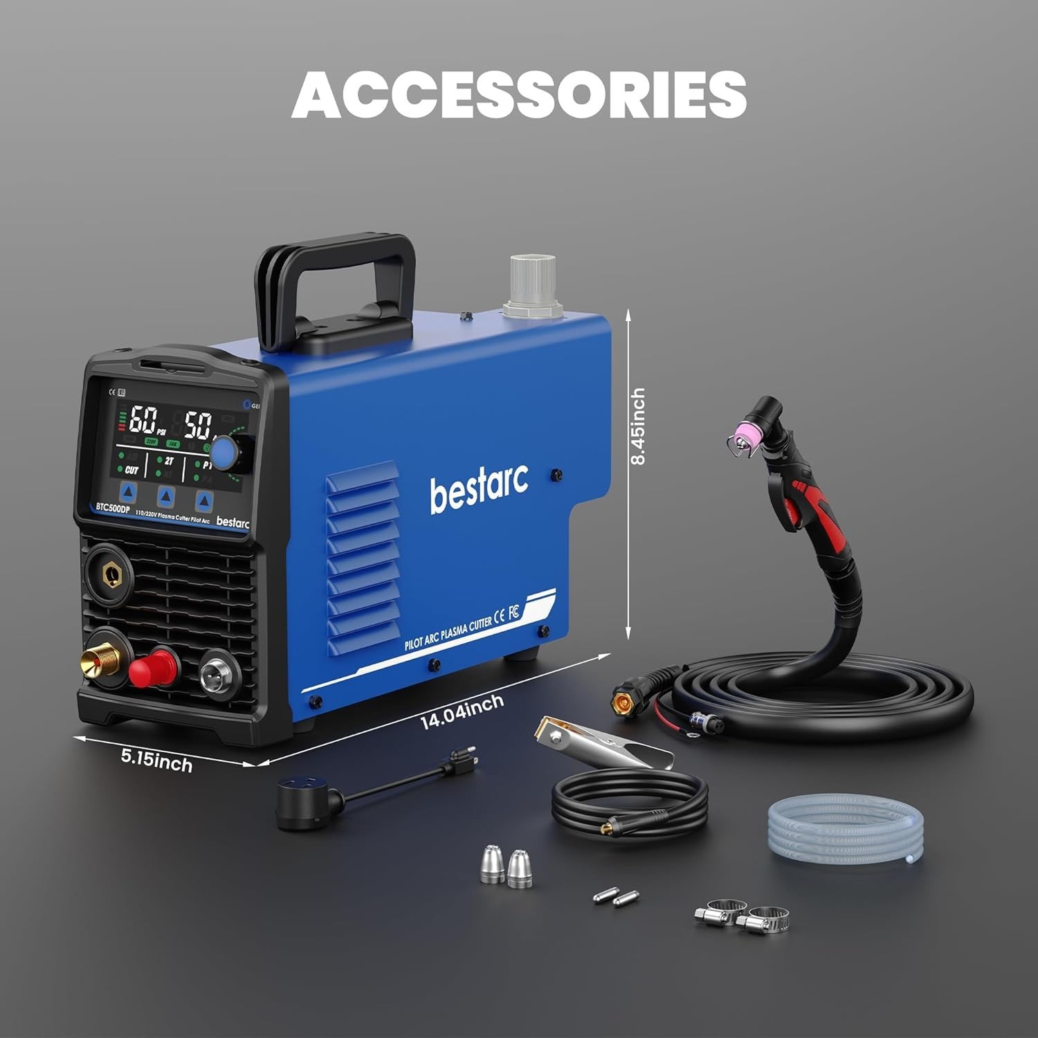 Heavy Duty 50A Plasma Cutter Machine, Dual Voltage