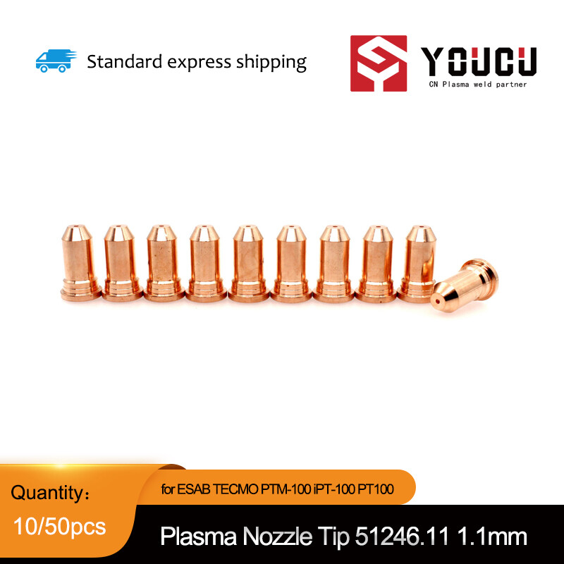 10pcs For Everlast,Longevity,TECMO ESAB PTM-100 iPT-100 PT100 51246.11 1.1mm Tip