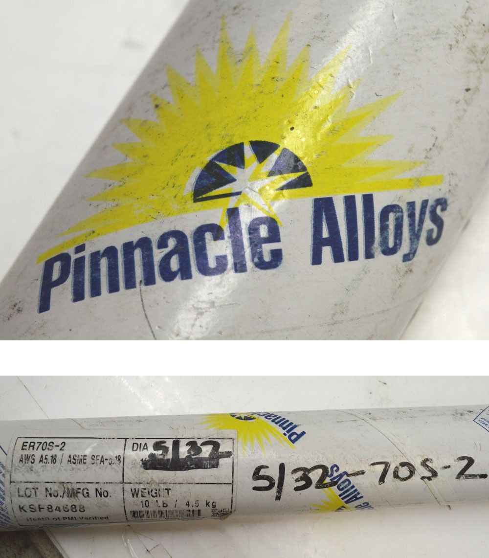 NEW Pinnacle Alloys ER70S-2 15.5lb Welding Wire 5/32″ 4mm Filler Rod GTAW TIG/Ar