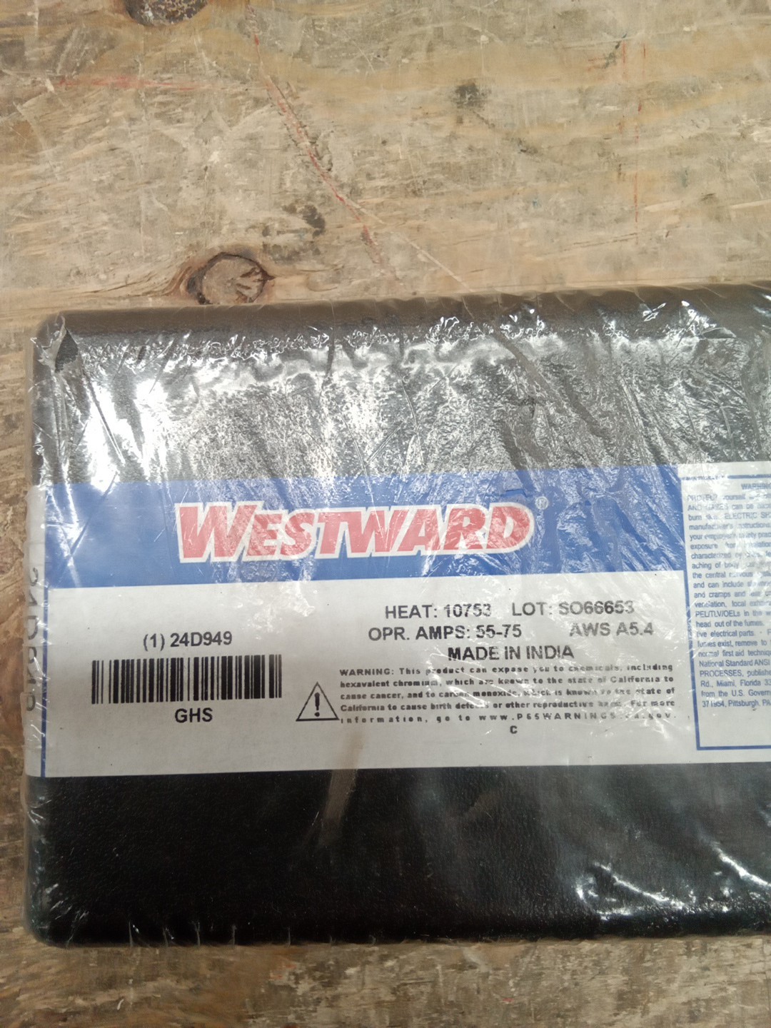 Westward 24D949 12″ Stick Electrode 3/32″ Dia., AWS E309L-16, 10 lb.