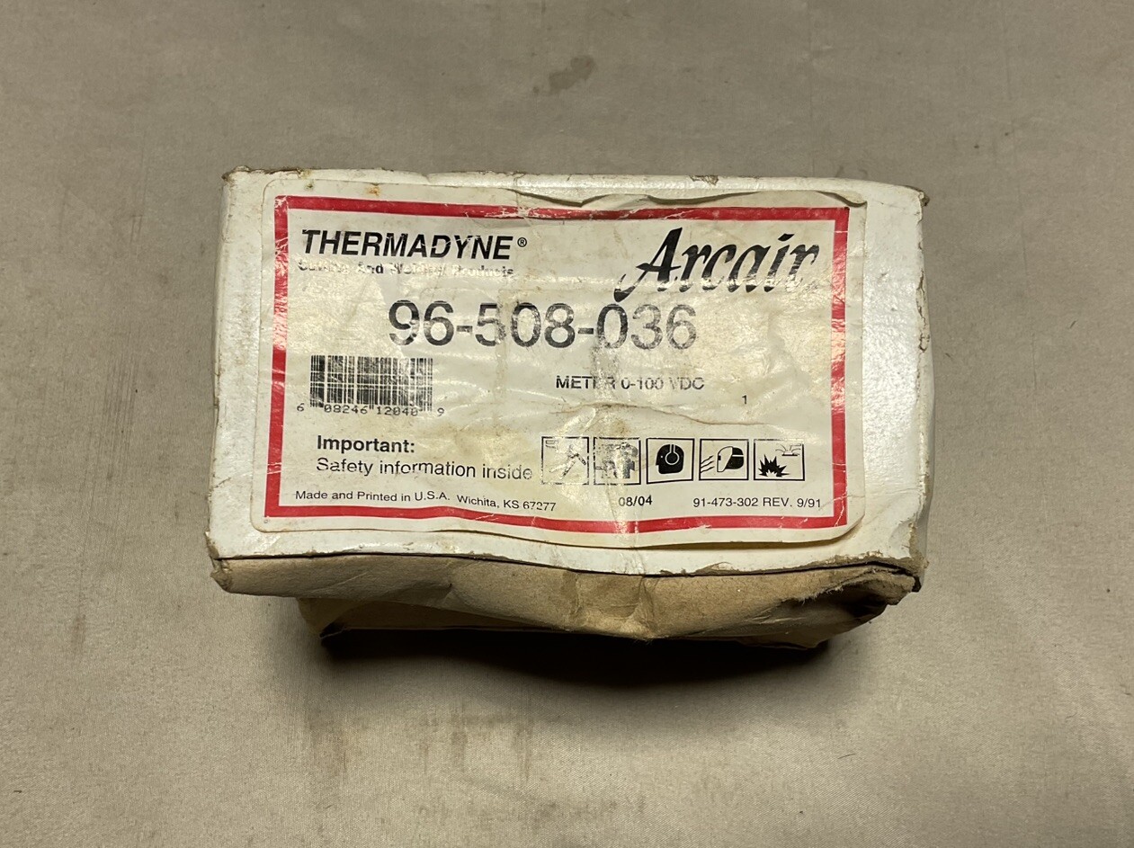 ARCAIR Thermadyne 96-508-036 METER 0-100 VDC Arcair