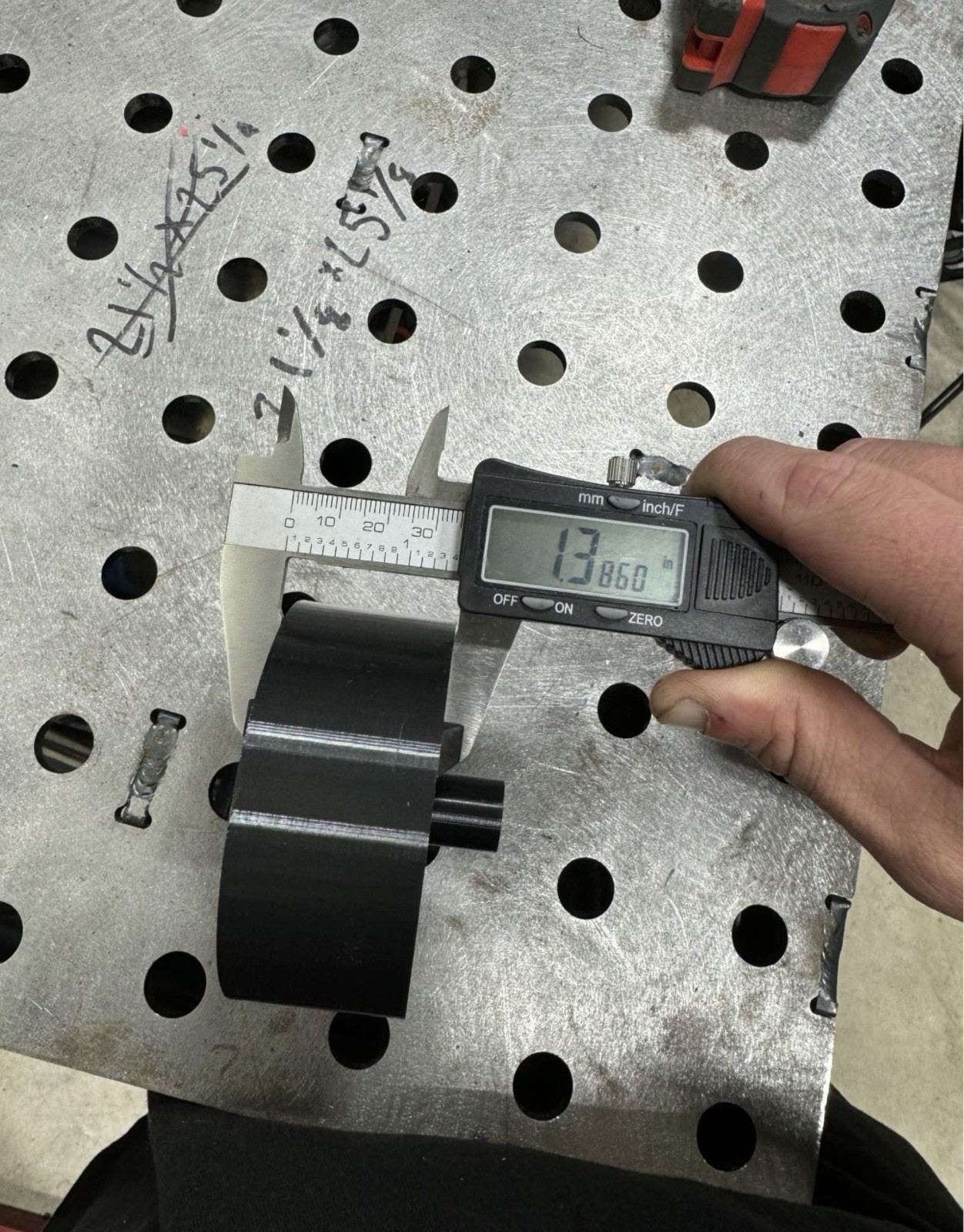 3d printed cup holder for welding fixture table 16mm holes