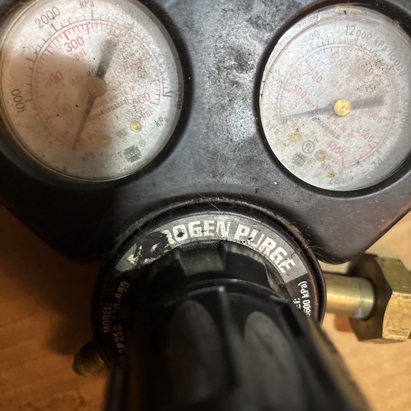 Turbo Torch DP250-800-580 High Pressure Nitrogen Purge Regulator (0-800 PSI)