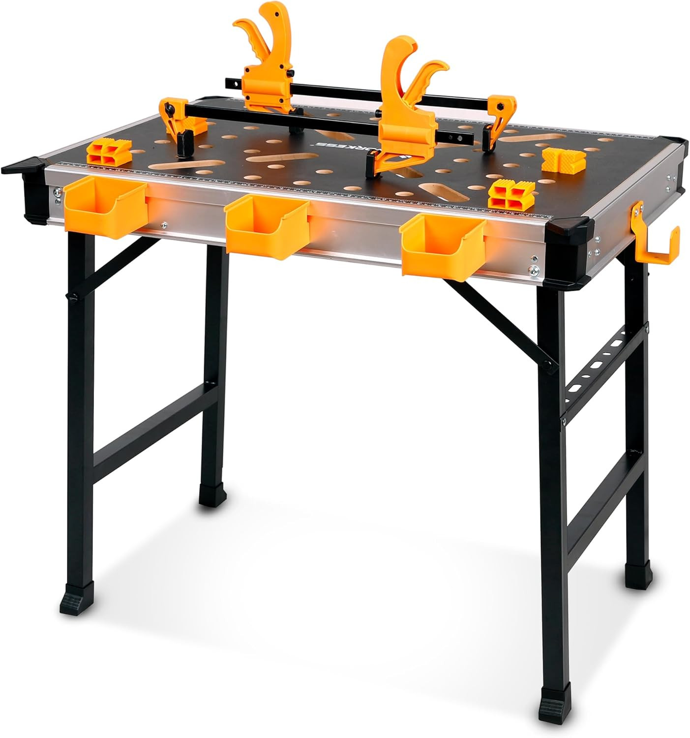 Metal Welding Table Folding 1000 Lbs Load Capacity Heavy Duty Steel Construction