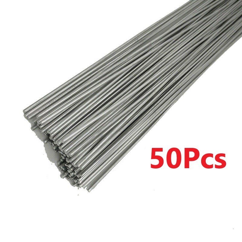 50Pcs 1.6mm Low Temperature Welding Cored Wire Aluminum Brazing Solder Rods aa