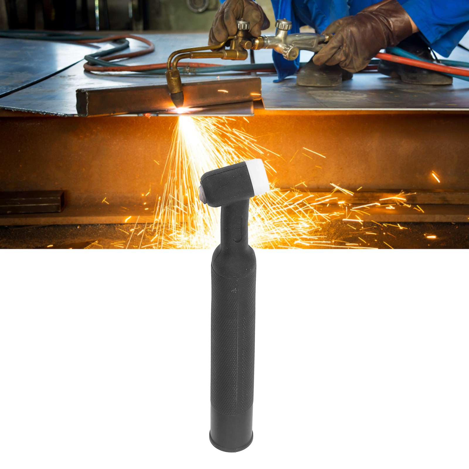 TIG Welding Torch Head Body Flexible GTAW Argon Arc Welder Accessory WP26F