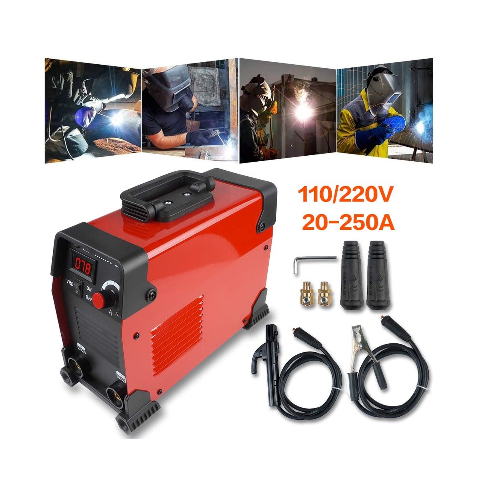 Shikha 250Amp ARC Welding Machine Dual 110 220 volts,Portable DC Inverter Wel…