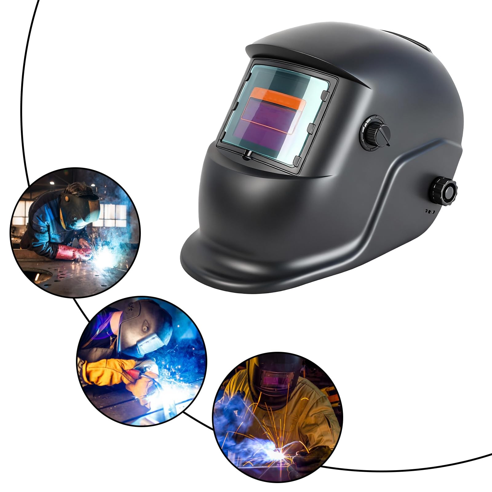 20 PCS 2″ x 4.25″ Universal Welding Helmet Lens Cover, Clear Lens…