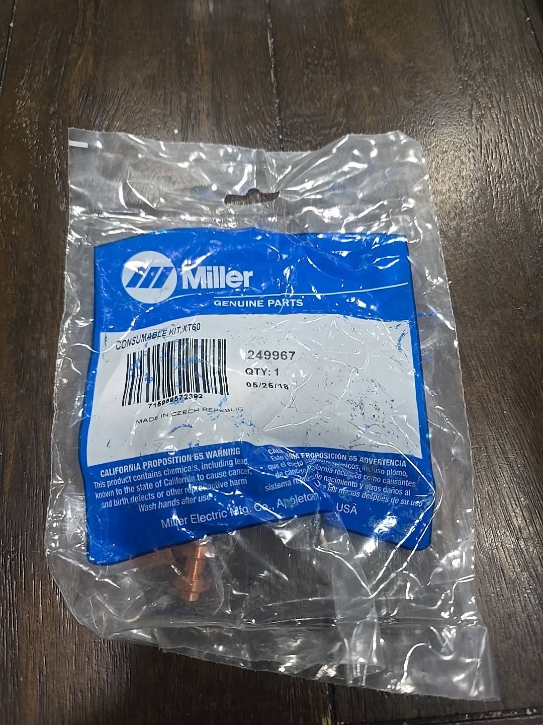 Miller 249967 Consumable Kit XT60 (6 Pcs in Kit)