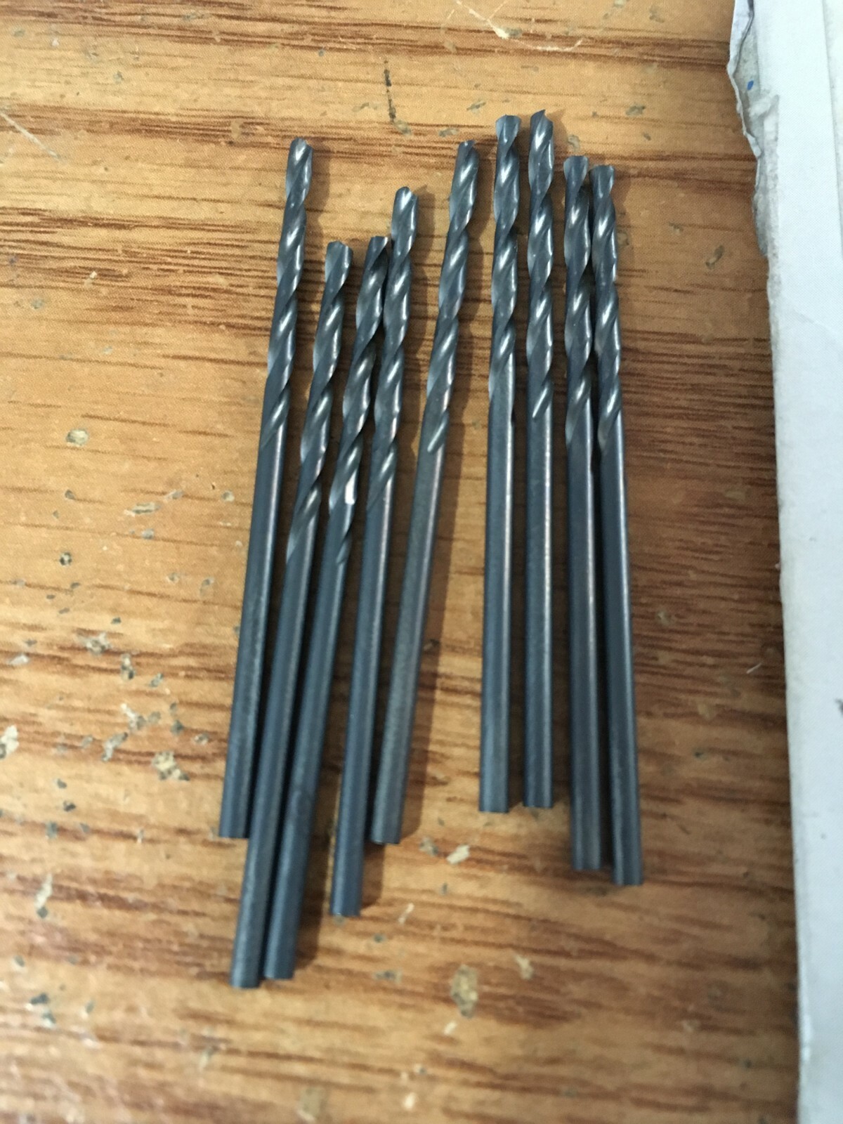 (9) #47 HSS 118° Black Oxide Finish Jobber Drill
