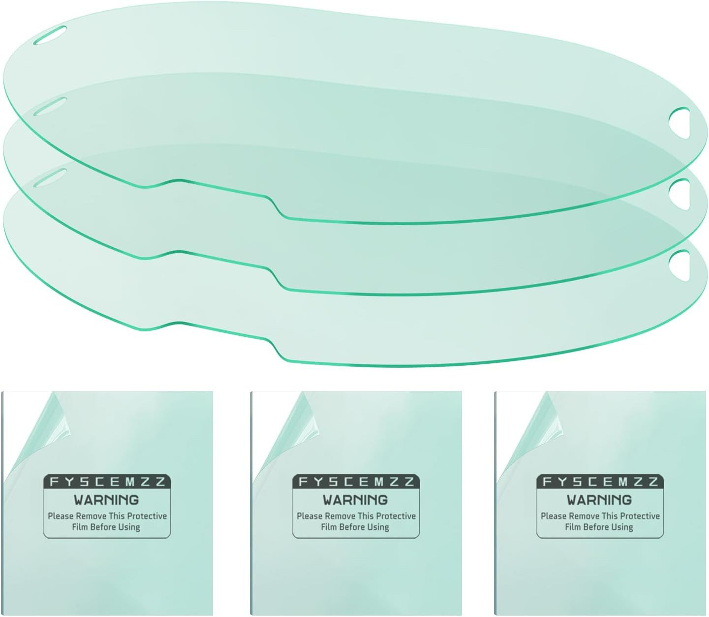 6PCS – Q800D Welding Helmet Replacement Lenses – Fit Q800D, Transparent