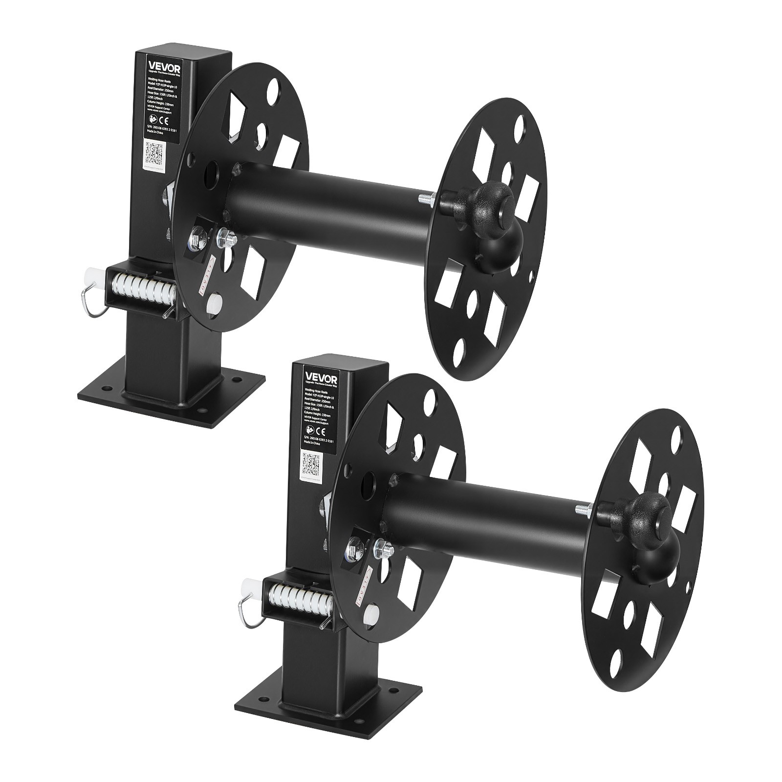 VEVOR 2PCS Heavy Duty Welding Cable Reels Fits 150FT 1/0 & 125FT 2/0 Cable