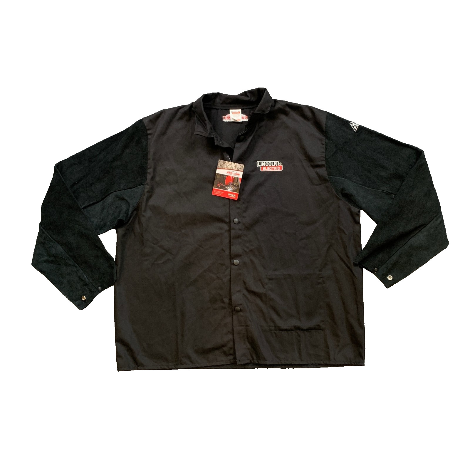 Lincoln Electric Jacket Mens 2XL Welding Traditional Split Leather Sleeve FR