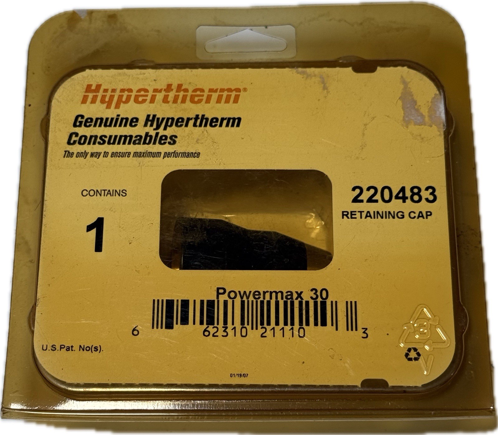 Genuine Hypertherm Powermax 30 Retaining Cap 220483 For Plasma Torch