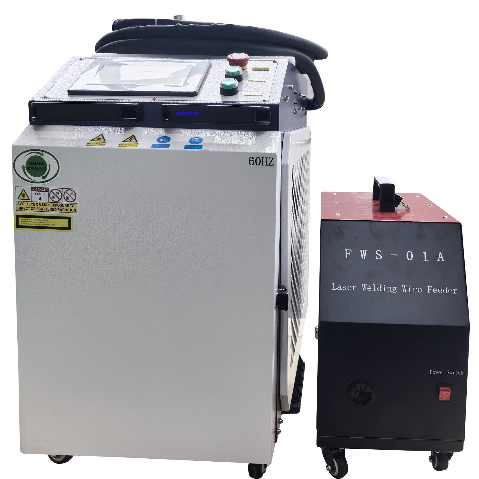 US 6000W Raycus Laser Welding Cleaning Machine Double Wobble Rust Removal 4 IN 1