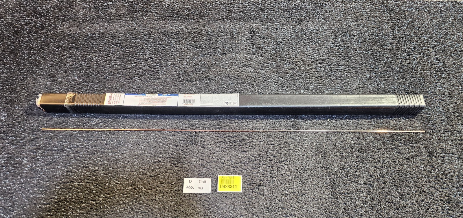RADNOR 64001647 3/32″ X 36″ ER70S-2 RADNOR™ 70S-2 Carbon Steel TIG Rod 10 lb B=