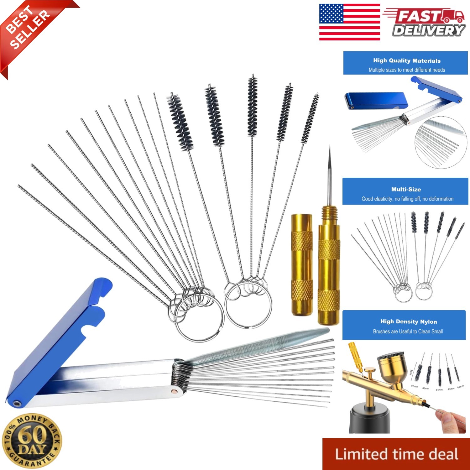 4Packs Torch Tip Cleaner for Cleaning Welding Cutting Nozzles, Gas Orifices