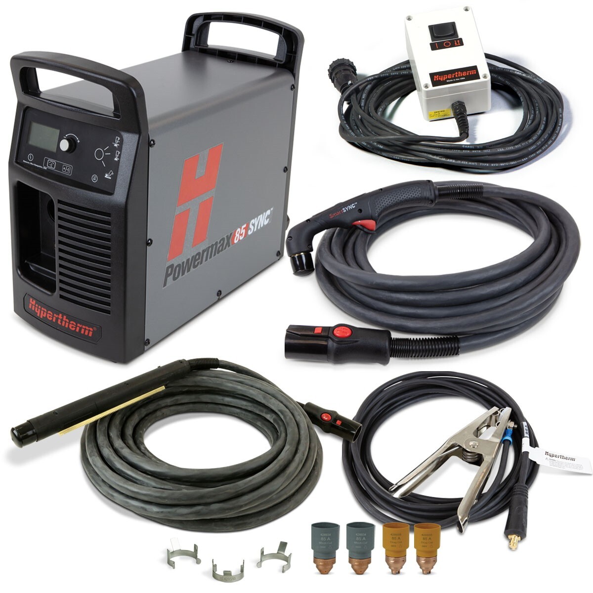 Hypertherm Powermax 85 Sync Plasma w/CPC 25ft Hand, 35ft Mech Torch (087191)