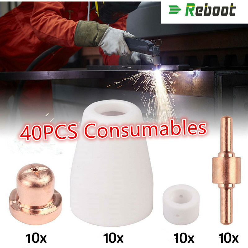 Plasma cutter cut50 machine Extended Shroud Shield Cup Kit Nozzle Consumable 40