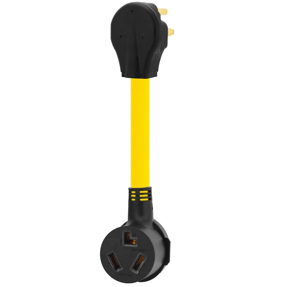 1Ft NEMA 6-50P to 10-30R STW 10AWG Welder Dryer Adapter Cord Yellow+Black