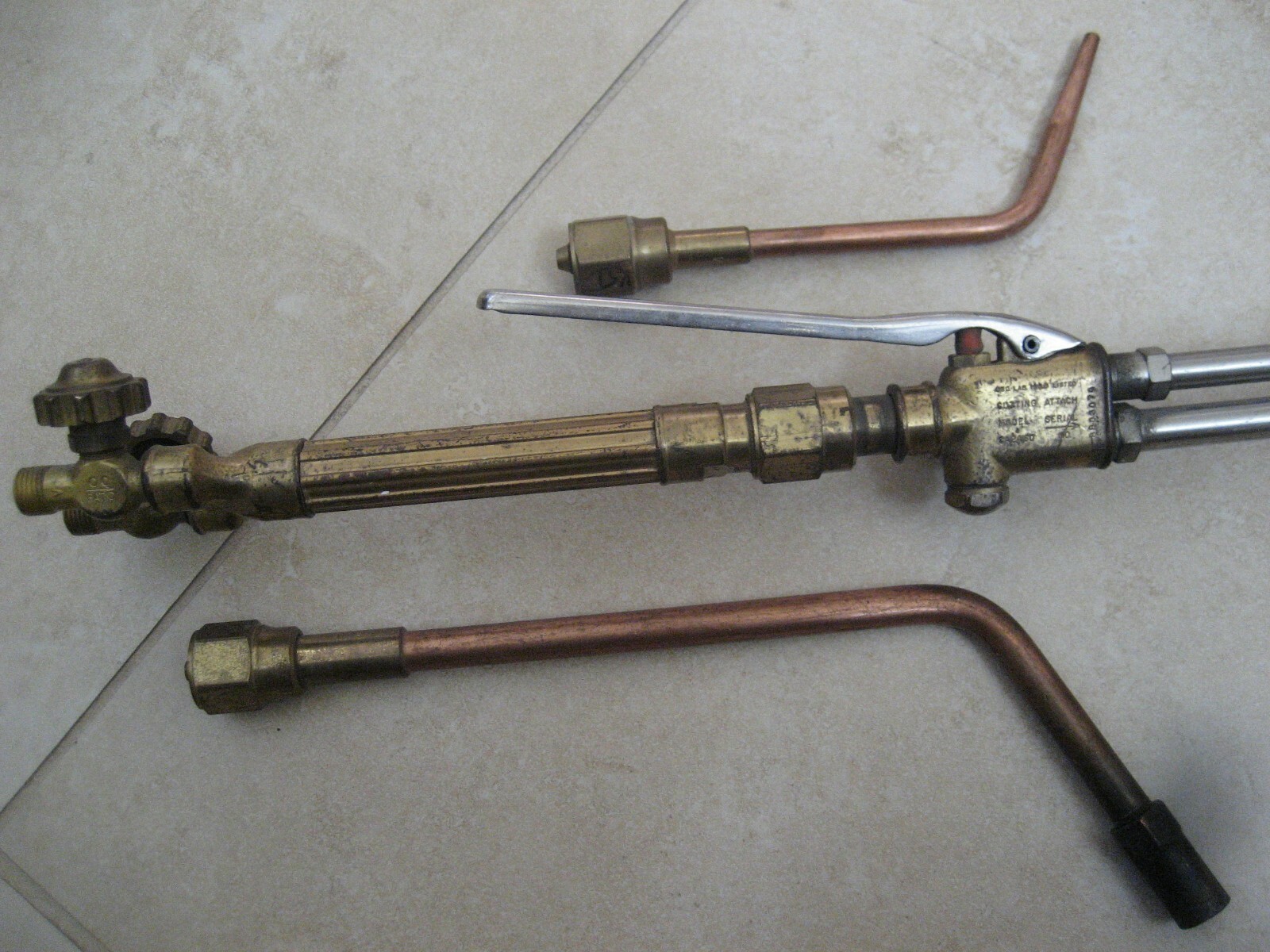 complete torch set Victor , handle, torch, tip and rosebud