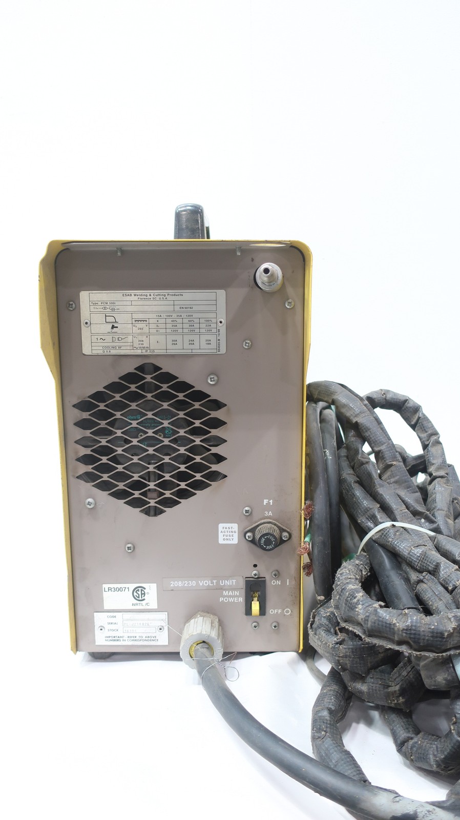 Esab PCM-500I Plasma Cutter 35a Amp 120v-ac 230v-ac 1ph