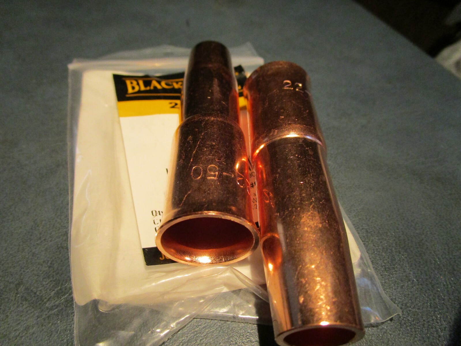 (2) 22-50 – 1/2″ Blackstone® Adjustable MIG Nozzle for Tweco Style