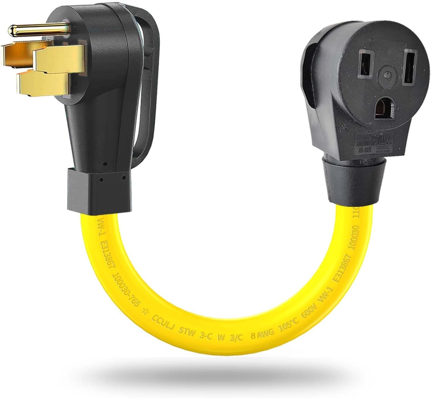 4 Prong to 3 Prong Welder Plug Adapter 220V, NEMA 14-50P to 6-50R RV to Welding