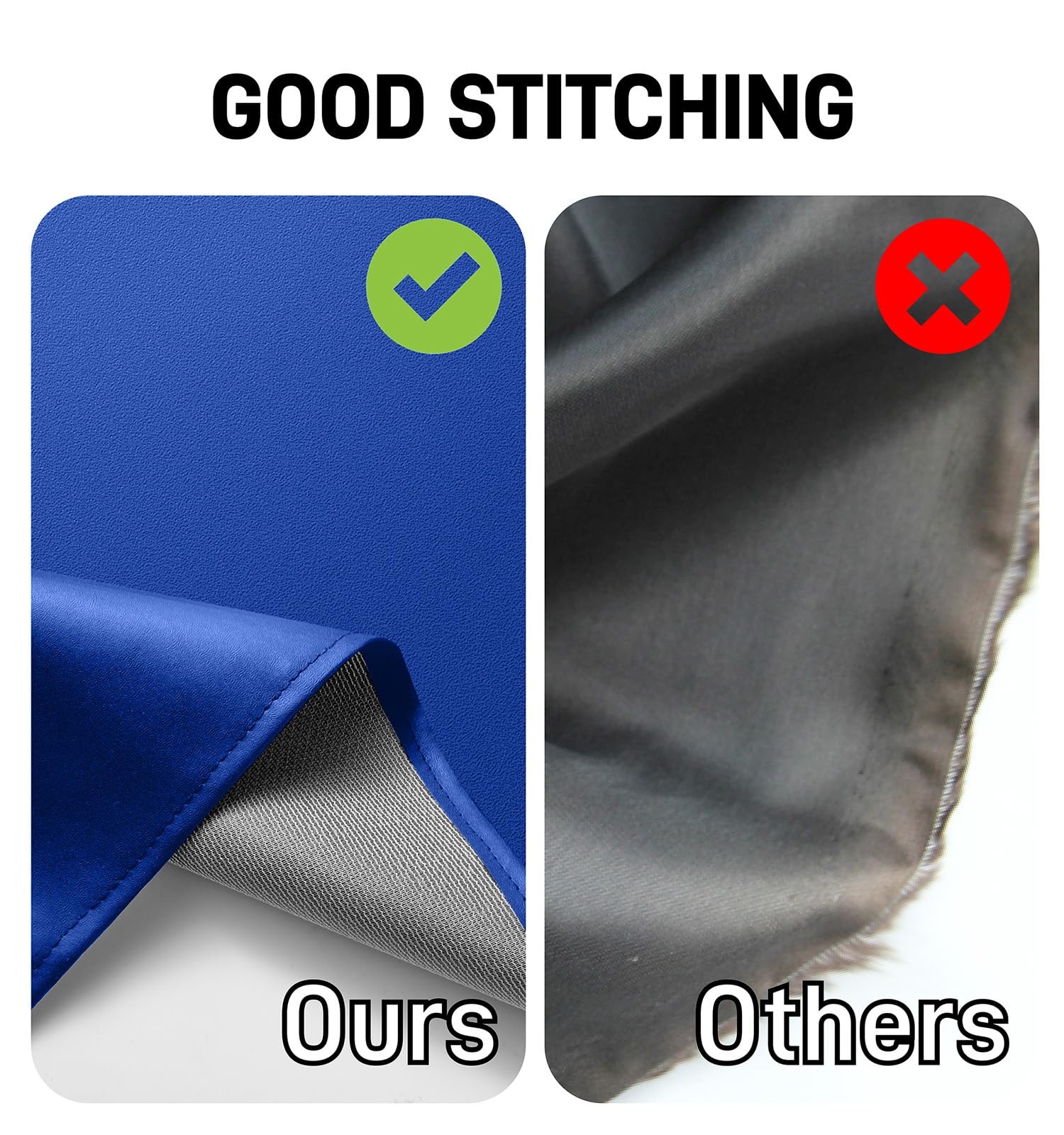 Vammcht Waterproof Rubber Vinyl Apron Heavy Duty One Size Fits Most, Blue