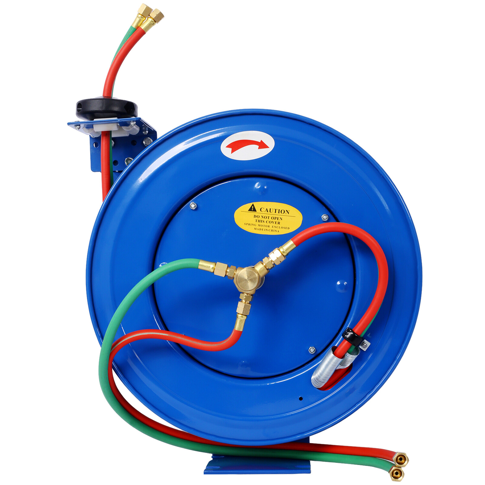 Welding Hose Reel Retractable 1/4″ x 50 Ft Oxygen Acetylene Welder Dual Hose