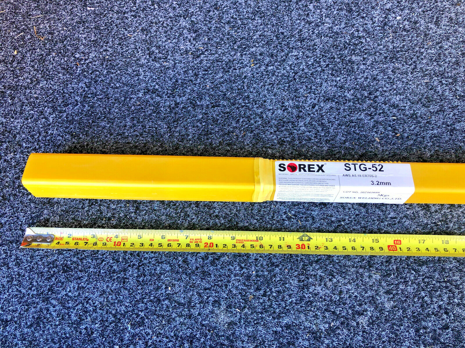 Quality 3.2mm Sorex Steel TIG Filler Rods 5kg – ER70S-2 Solid Wire. Made Taiwan