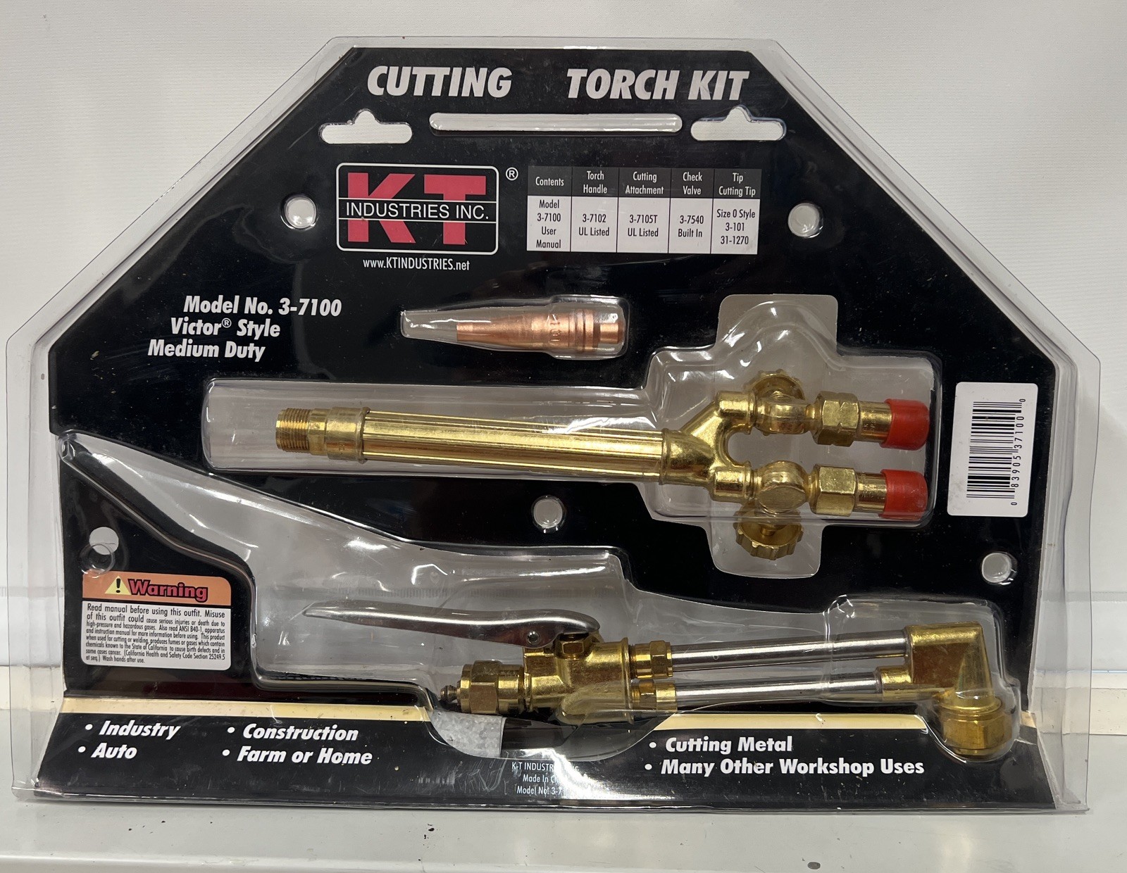 KT Industries Cutting Torch Kit 3-7100 New