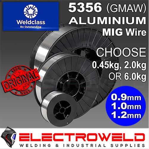 WELDCLASS 1mm Aluminium 5356 Mig Welding Wire Spool Alloy Roll 0.5kg 2kg 6kg