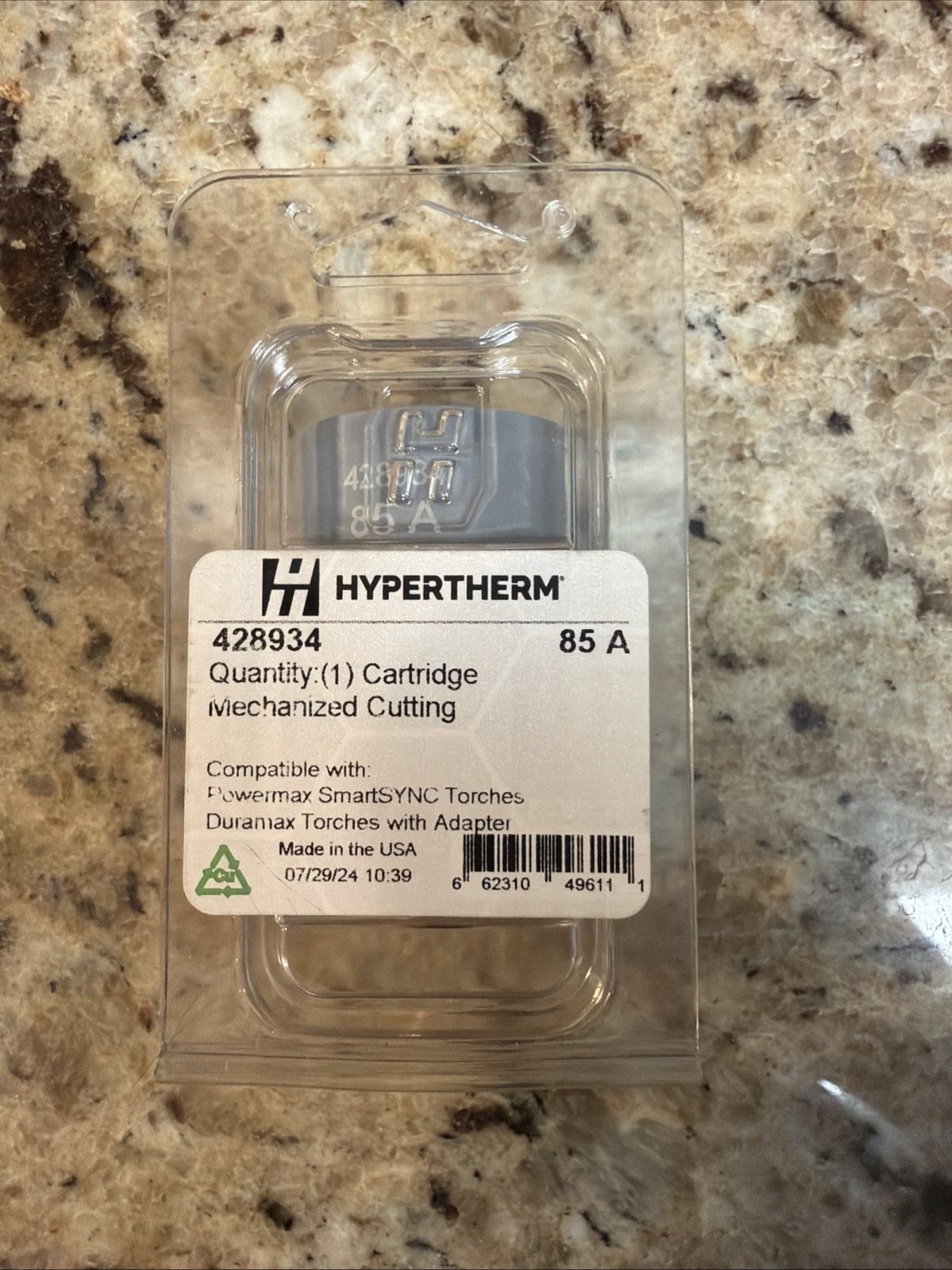Hypertherm 428934 SmartSYNC or Adapter 85A Mechanized Cutting Cartridge