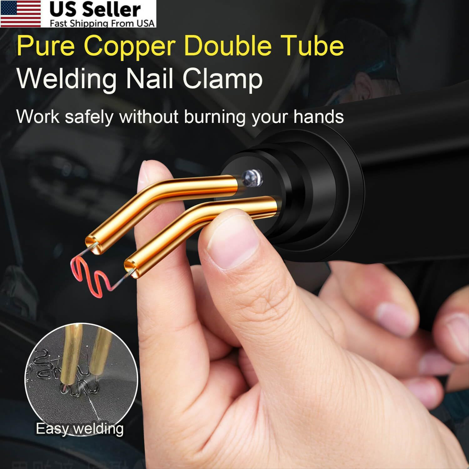 Wrdlosy 200W Plastic Welder, 2000PCS Staples 10PCS Sandpaper, Black