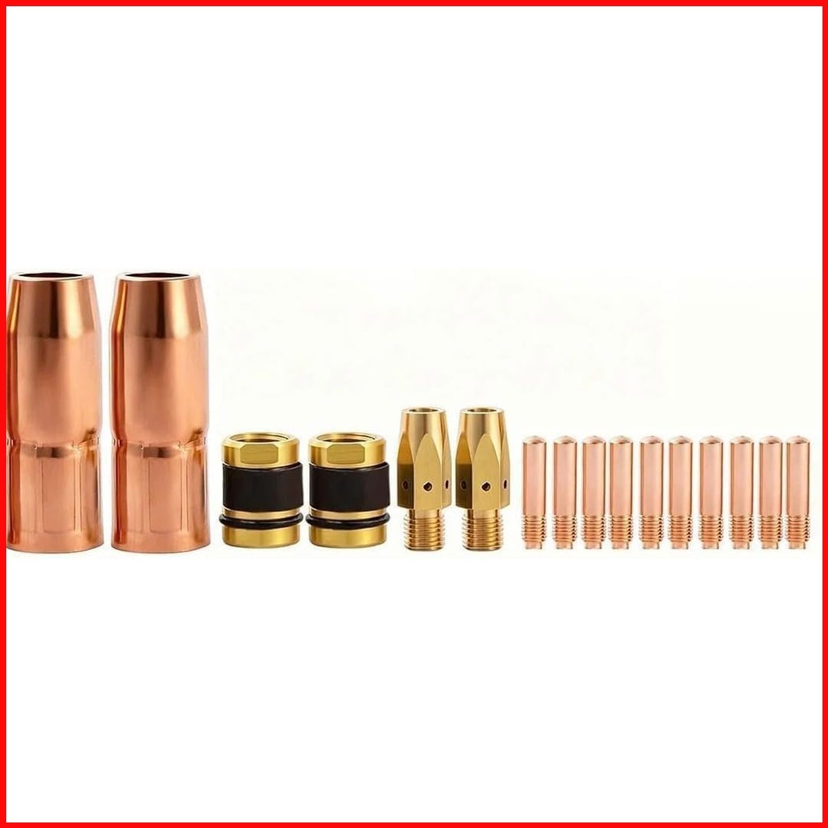 Hasweld 16Pk .035 Mig Gun Kits Contact Tip 000068 Nozzle Diffuser 169728