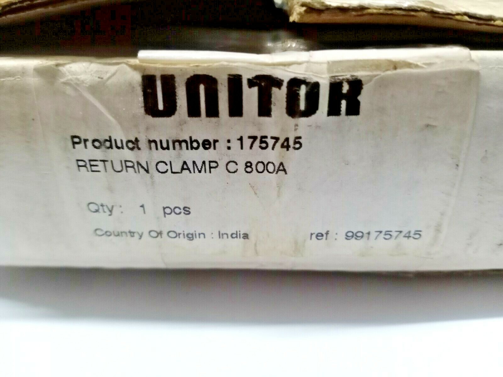 UNITOR RETURN CLAMP C800A PRODUCT NO.175745 BRONZE NEW MADE IN INDIA C 800 A
