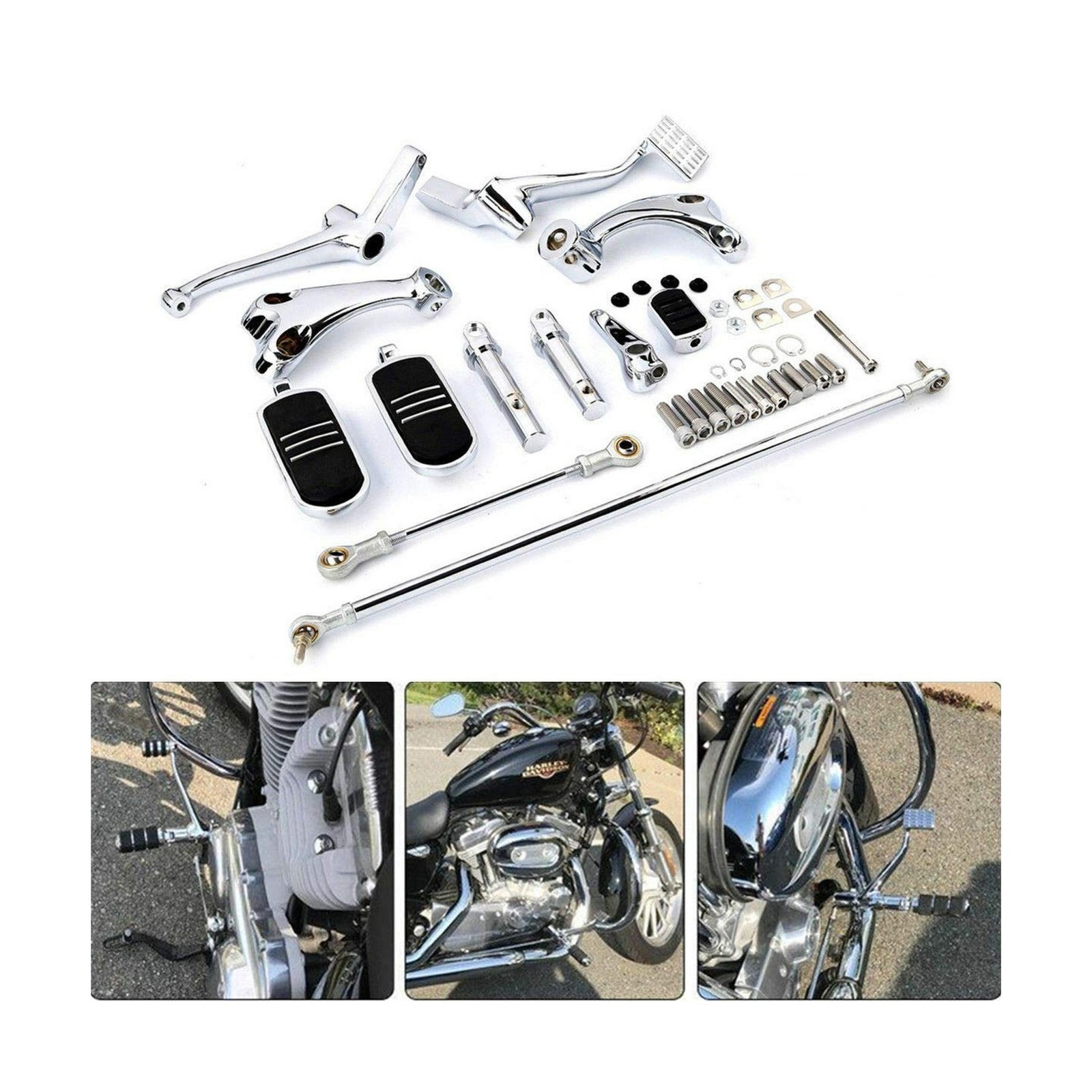 TCT-MT Forward Controls Pegs Levers Linkages Fit for Harley Sportster 883 Low…