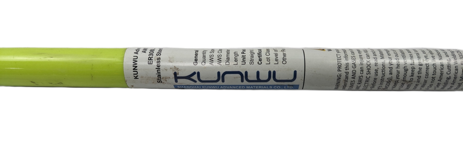 Kunwu ER308L Stainless Steel TIG Welding Rods 1/16″ x 36″ 1 Lb