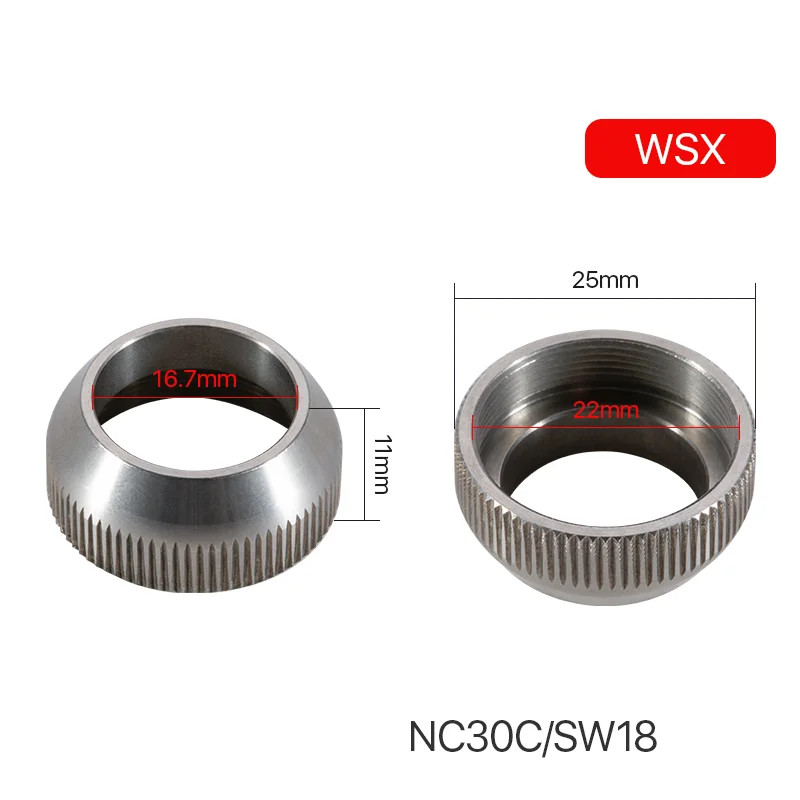 Laser Lock Ring Capacitor Ceramic Ring Nut For Raytools WSX Laser Cut Machine