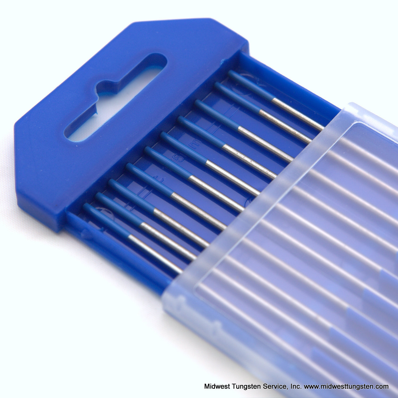 TIG Welding Tungsten Rod Electrodes 2% Lanthanated 0.040” x 7” (Blue, WL20) 10PK